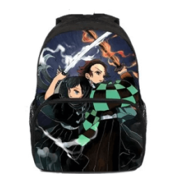 Sac à dos scolaire Demon Slayer pour ados et étudiants – Format Large et Robuste
