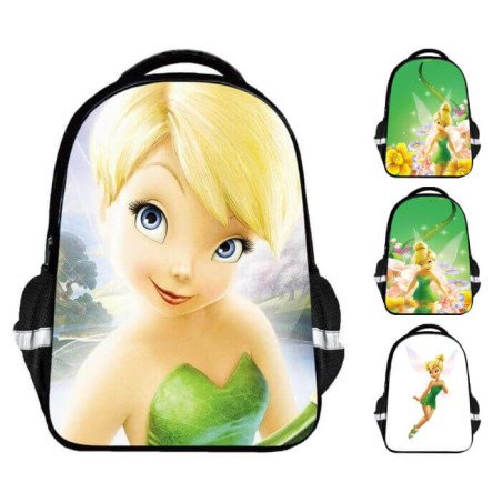 Cartable Fée Clochette pour filles du Cp au Cm2 – Sac à dos scolaire Fée Clochette
