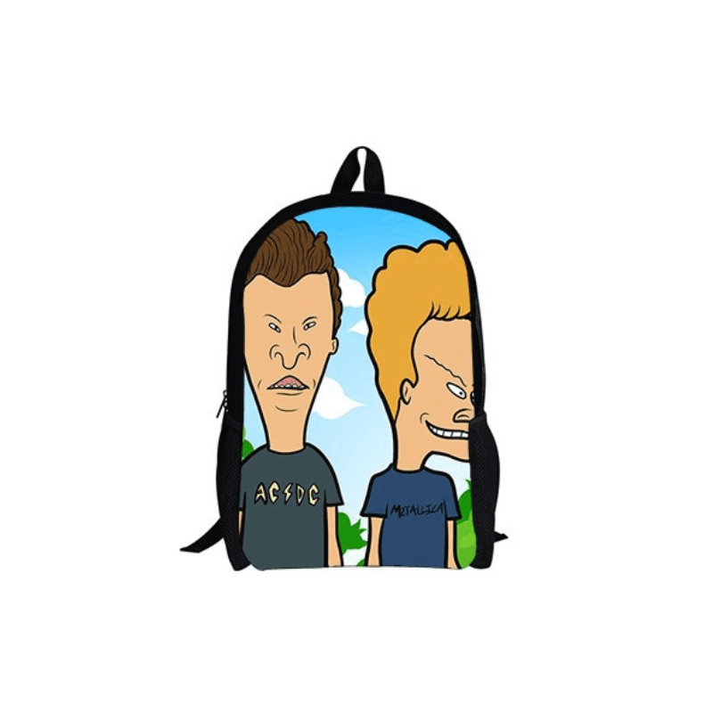Sac à dos scolaire Beavis et Butt-Head pour ados et étudiants