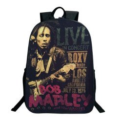 Sac à dos scolaire Bob Marley pour ados et étudiants