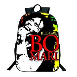 Sac à dos scolaire Bob Marley pour ados et étudiants