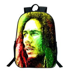 Sac à dos scolaire Bob Marley pour ados et étudiants