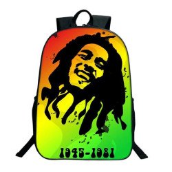 Sac à dos scolaire Bob Marley pour ados et étudiants