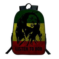 Sac à dos scolaire Bob Marley pour ados et étudiants