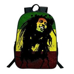 Sac à dos scolaire Bob Marley pour ados et étudiants