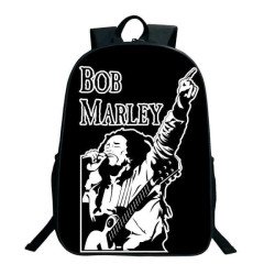 Sac à dos scolaire Bob Marley pour ados et étudiants