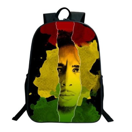 Sac à dos scolaire Bob Marley pour ados et étudiants