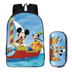 Pack scolaire Mickey à composer pour classes de primaire – Cartable Mickey + Trousse Mickey assortie