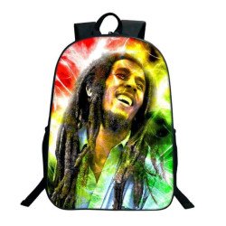 Sac à dos scolaire Bob Marley pour ados et étudiants