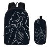 Pack scolaire Michael Jackson pour ados et étudiants - Sac à dos Michael Jackson avec trousse assortie