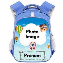 Cartable personnalisable pour garçon de 3 à 6 ans - Sac à dos maternelle à personnaliser avec Photos et textes