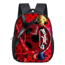 Cartable Miraculous LadyBug et chat noir pour enfants de la petite section à la grande section de maternelle