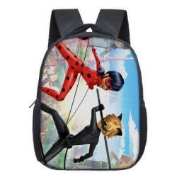Cartable Miraculous LadyBug et chat noir pour enfants de la petite section à la grande section de maternelle