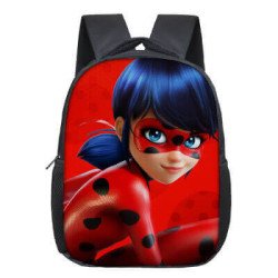Cartable Miraculous LadyBug et chat noir pour enfants de la petite section à la grande section de maternelle