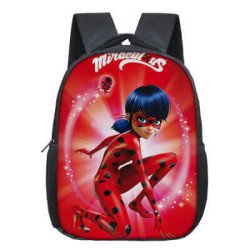 Cartable Miraculous LadyBug et chat noir pour enfants de la petite section à la grande section de maternelle
