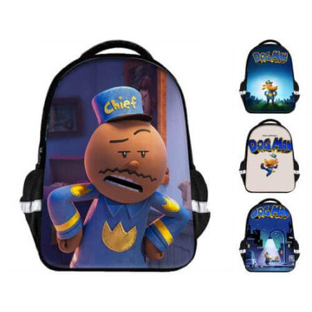 Sac à dos scolaire Dog Man – Cartable Dog Man pour enfants du primaire