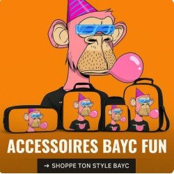 Sacs & accessoires crypto pour étudiants – Édition BAYC Bubble Ape Party