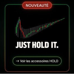 Sac & Accessoires personnalisés – Édition "JUST HOLD IT" – Crypto & Nike Chart Style