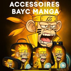 Sacs et accessoires personnalisés crypto - Édition BAYC Naruto Feat