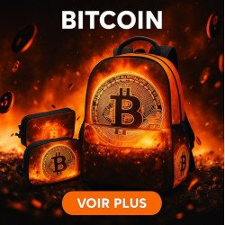 Sac & Accessoires personnalisés Bitcoin – Motif Bitcoin Firestorm