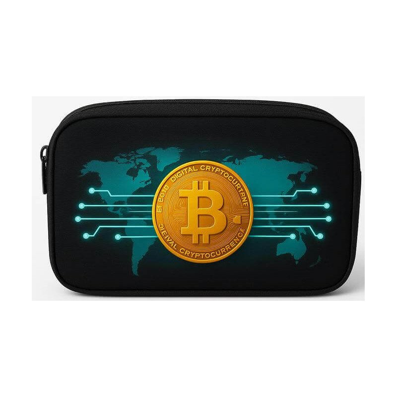 Sac & Accessoires personnalisés Bitcoin  – Modèle Bitcoin Réseau Global