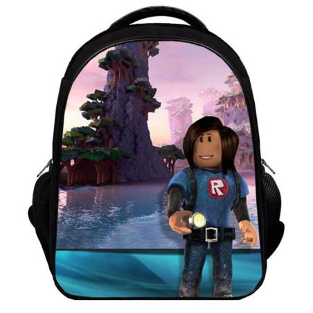 Roblox - Sac à dos scolaire Roblox – Cartable thème jeux vidéo pour enfants et ados