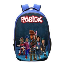 Sac à dos scolaire Roblox bleu – Style gaming pour enfants et ados