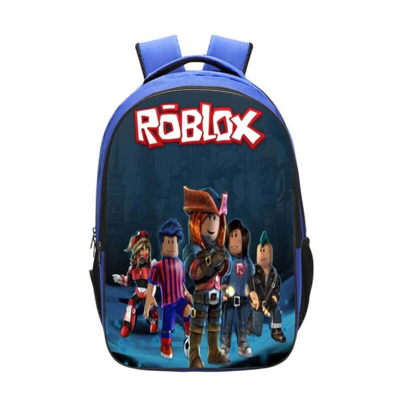 Sac à dos scolaire Roblox bleu – Style gaming pour enfants et ados