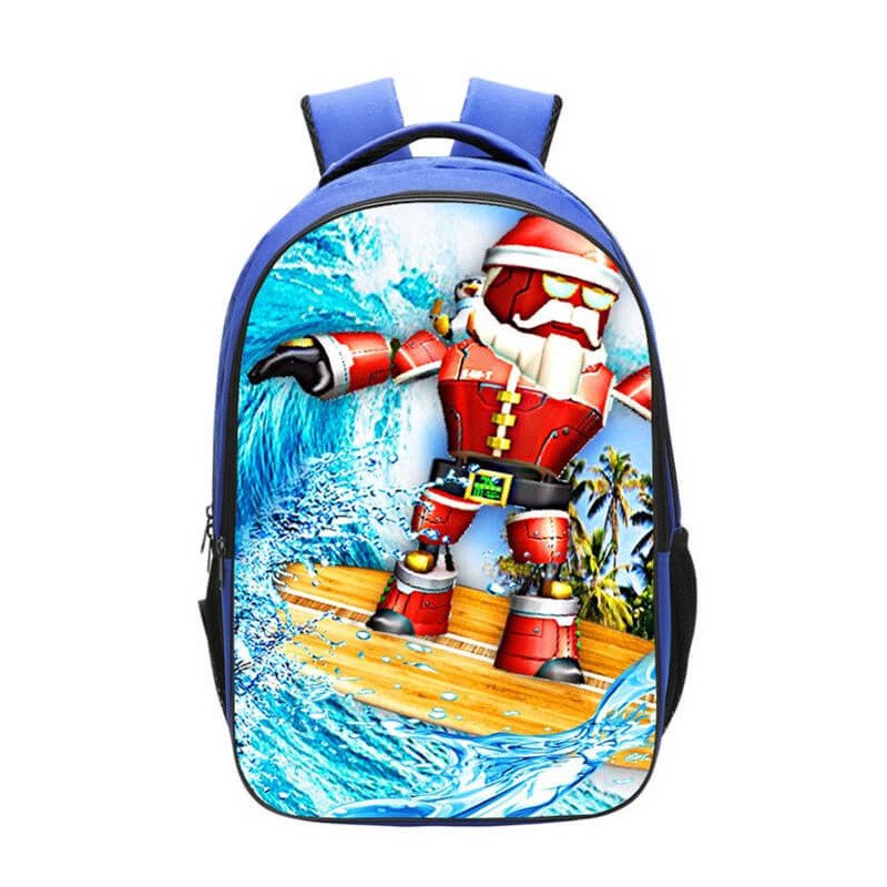 Sac à dos scolaire Roblox bleu – Style gaming pour enfants et ados