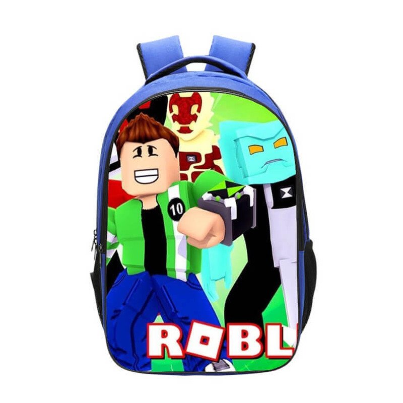 Sac à dos scolaire Roblox bleu