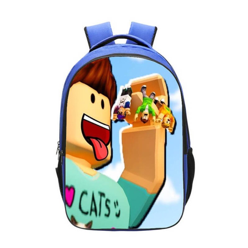 Sac à dos scolaire Roblox bleu