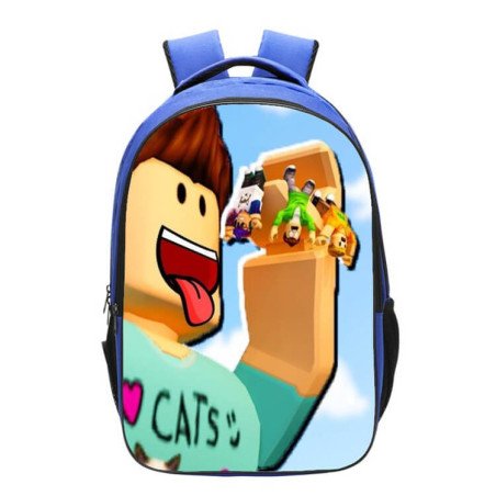 Sac à dos scolaire Roblox bleu